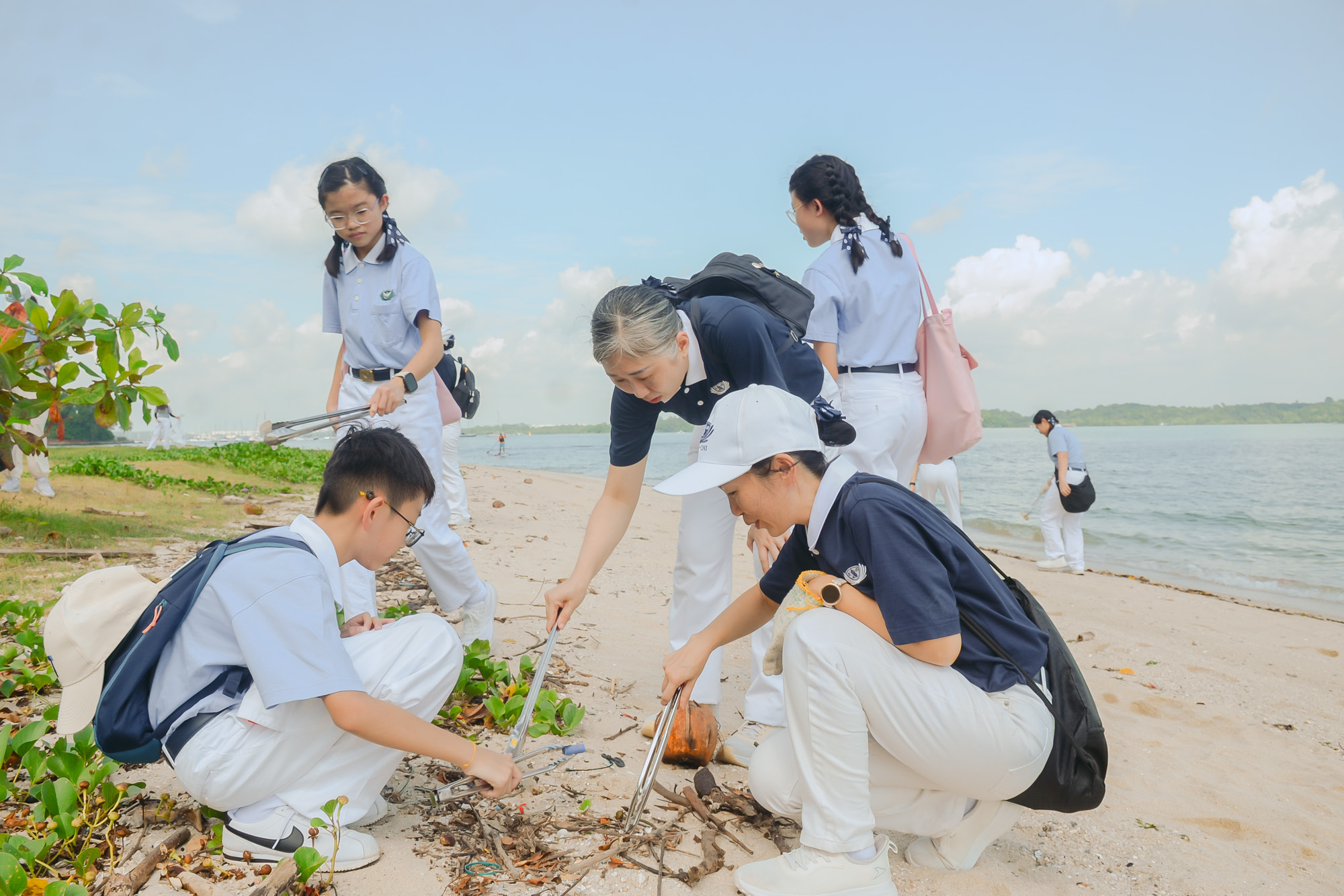 炎日沙滩 弯腰才看得到的风景